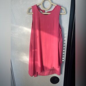 London Times Pink Asymmetrical Dress